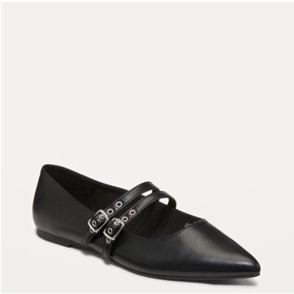 Old Navy Black Double-Buckle Mary
Jane Flats - Picture 1 of 8